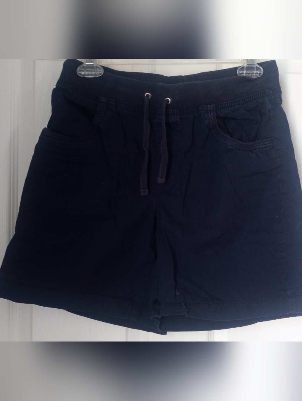 Laura Scott Navy Athletic Drawstring Shorts